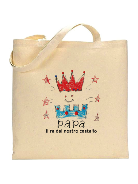 Shopper personalizzata con grafica originale per la festa del papà