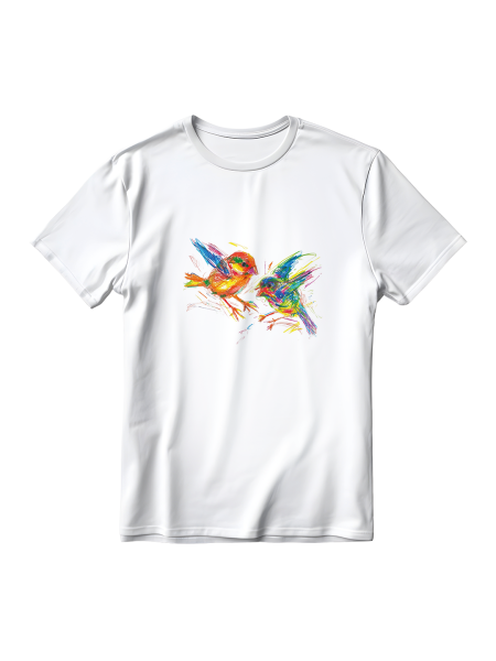 T-shirt divertenti unisex personalizzate Two Birds