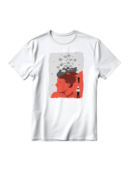 T shirt bianche cotone unisex personalizzate con originalità