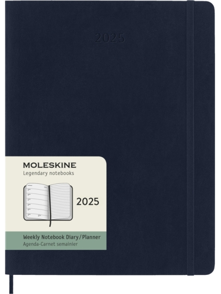 Agenda settimanale con copertina morbida Moleskine 12M XL