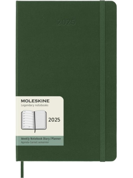 Agenda settimanale con copertina rigida Moleskine 12M L