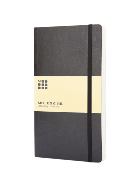 Blocco note con copertina morbida a quadretti Moleskine Classic L