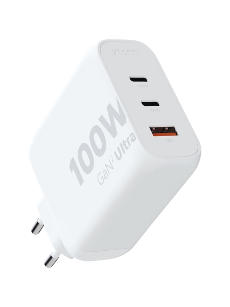 Caricabatterie da parete da 100W Xtorm XEC100 GaN² Ultra