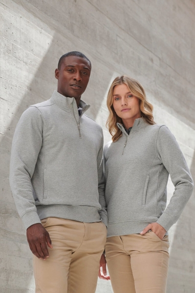 Felpa unisex mezza zip 300 g/m² personalizzabile Henbury Susteinable 1/4 Zip