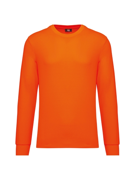 1_t-shirt-unisex-ecosostenibile-maniche-lunghe-cotone-poliestere-fluorescent-orange.jpg