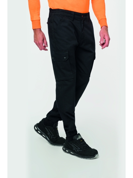 Pantalone da lavoro unisex personalizzato WK Designed To Work cargo elasticizzato