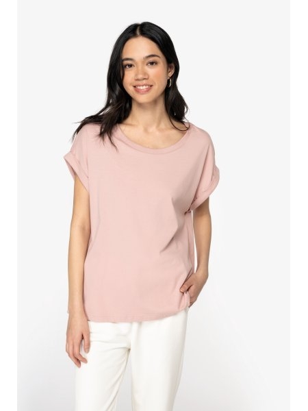 T-shirt donna con maniche con risvolto 155 g/m² personalizzabile Native Spirit