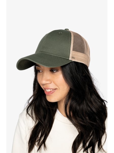 Cappellino trucker unisex a 6 pannelli personalizzabile Native Spirit