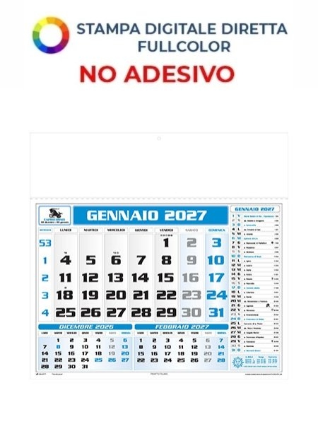 Calendario americano personalizzabile United States 43 x 41 cm