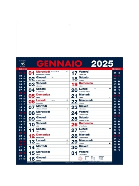 Calendario olandese personalizzato Olandese 33 x 44 cm