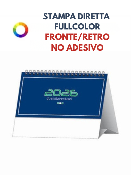 Calendario da scrivania personalizzato Classico 19 x 14.5 cm