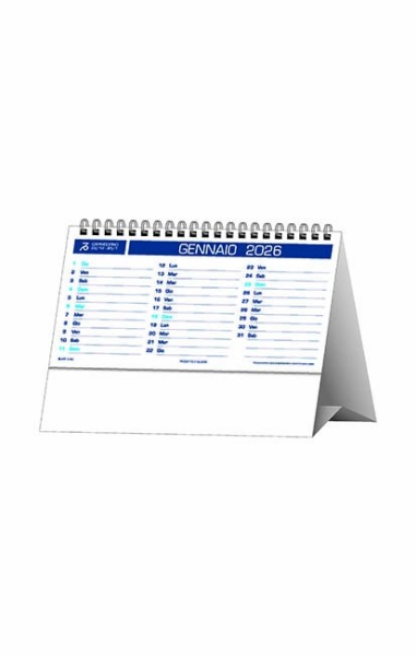 Calendario da scrivania personalizzato Classico 19 x 14.5 cm
