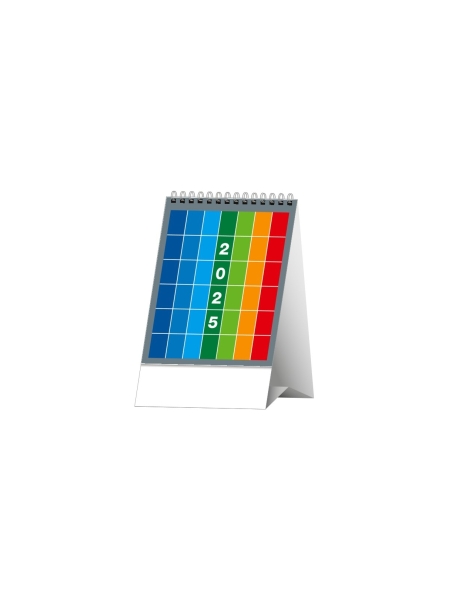 Calendario da tavolo personalizzato Tris Color 12,5 x 19,5 cm