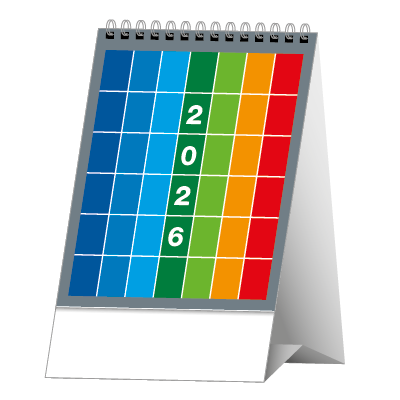 Calendari da scrivania Tris Color 12,5x19,5 cm
