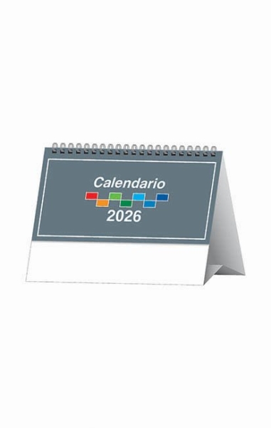 Calendario da scrivania personalizzato Color Tavolo 14,5 x 19 cm