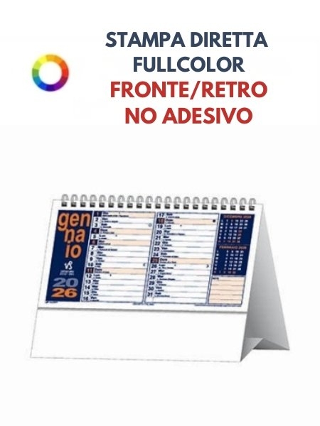 Calendari da scrivania colorati personalizzati Shocking