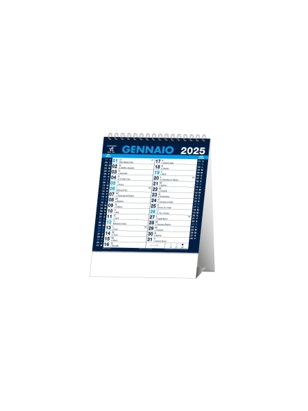Calendario da scrivania personalizzato in carta naturale Canadese 14,5 x 19