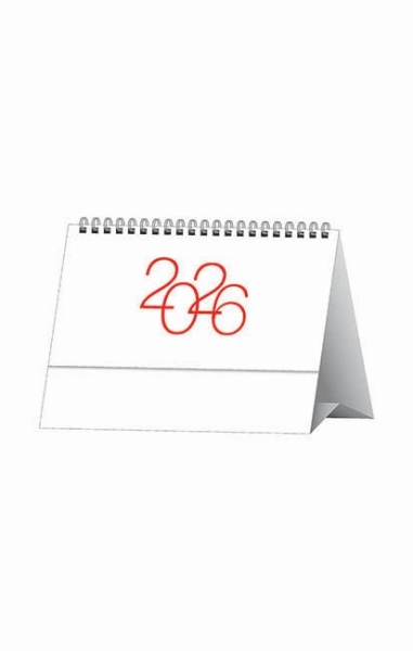 Calendario da tavolo con allestimento con spirale personalizzato Design 14,5 x 19 cm
