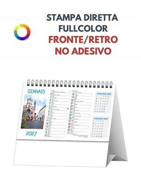 Calendario Città d'Italia 14,5 x 19 cm da tavolo personalizzato
