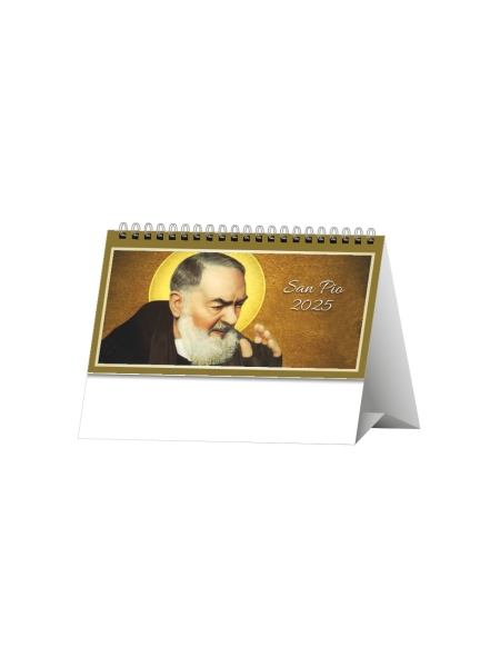 Calendario da tavolo personalizzato San Pio 14,5 x 19 cm
