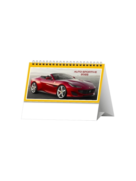 Calendario da tavolo personalizzato Auto Sportive 14,5 x 19 cm
