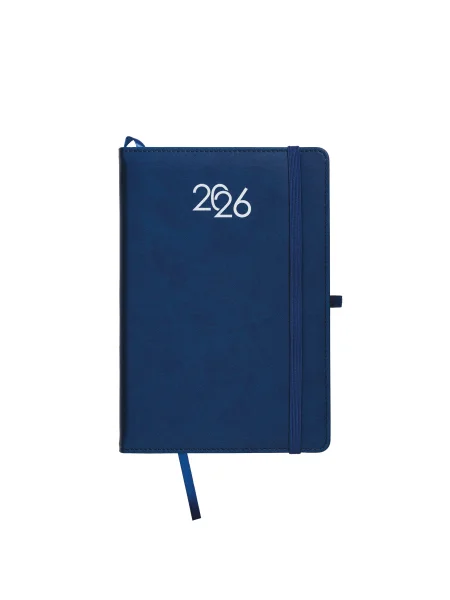 Agenda con porta penna giornaliera in poliuretano riciclato 14,5x21 cm