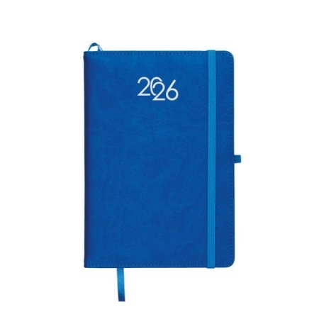 Agenda con porta penna giornaliera in poliuretano riciclato 14,5x21 cm