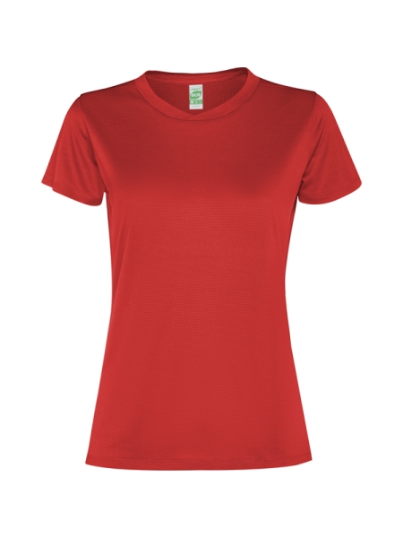 T-shirt sportiva donna traspirante a maniche corte Slam