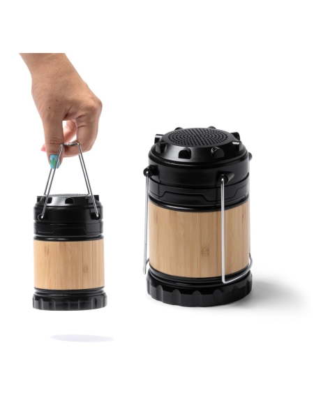 Lampada Speaker In Bamboo Etienne personalizzabile