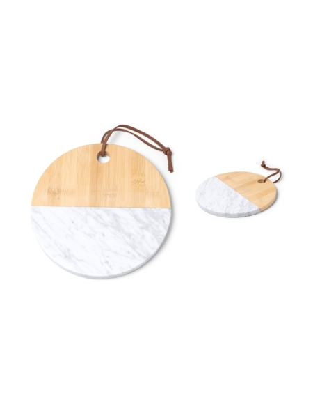 Tagliere In Marmo E Bamboo Valdy
