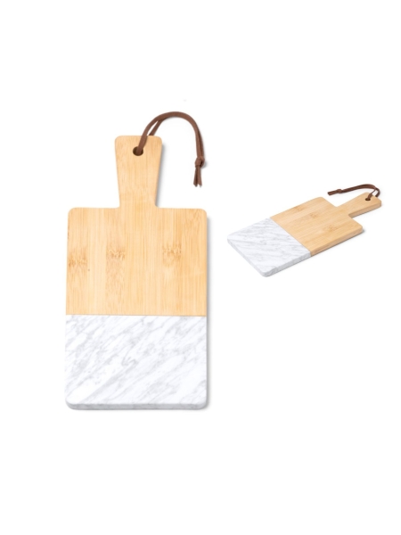 Tagliere In Marmo E Bamboo Berenice personalizzabile