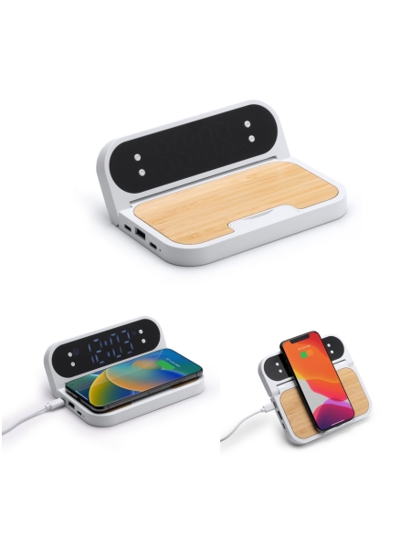 Caricabatteria In Bamboo E ABS Andro personalizzato