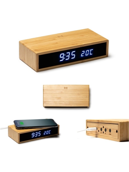 Orologio Da Tavolo In Bamboo Liam personalizzato