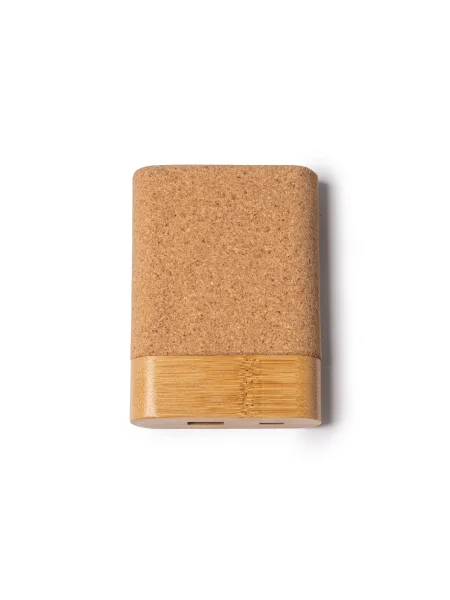 Power bank in sughero e bamboo Aschy