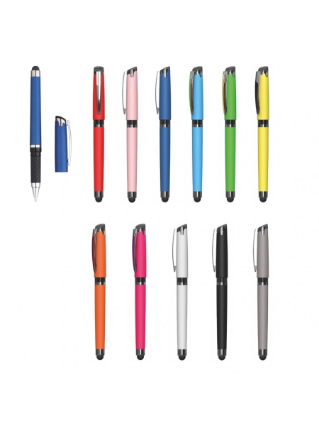 Penna Roller Gel Soft Touch Clio personalizzata