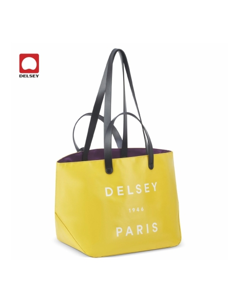 Borsa Tote In PVC E Pelle Delsey Elyse Small