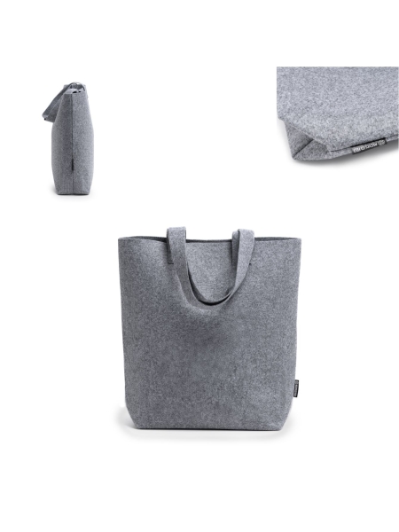 Borsa in feltro riciclato Olivia personalizzabile