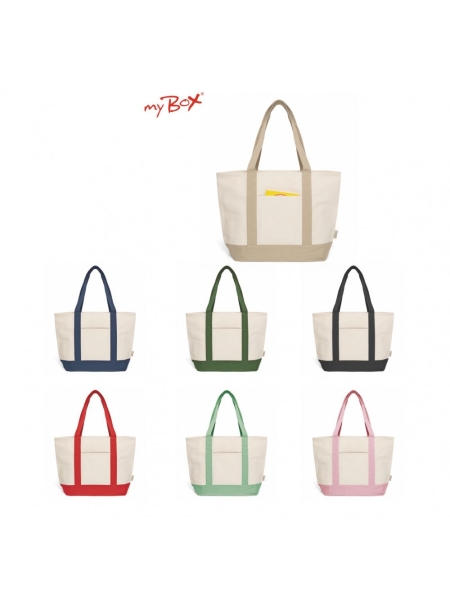 Borsa In Cotone Riciclato Agatea personalizzabile