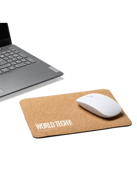 Tappetino per mouse in sughero Tyno personalizzabile