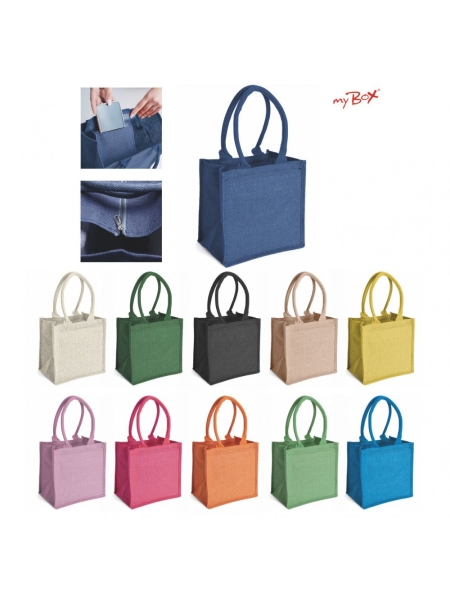 Borsa Mare In Juta Gelso personalizzabile
