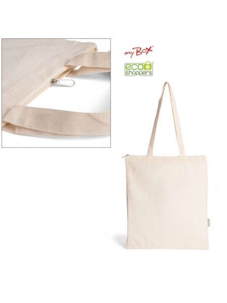 Borsa Shopping In Cotone Natural Fiona