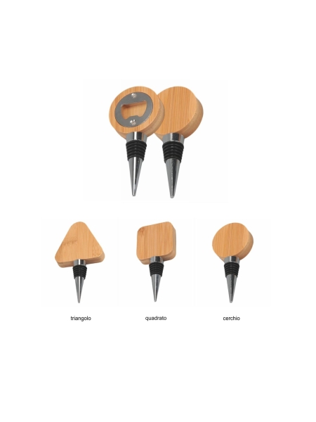 Apribottiglie/Tappo In Bamboo Lake personalizzabile