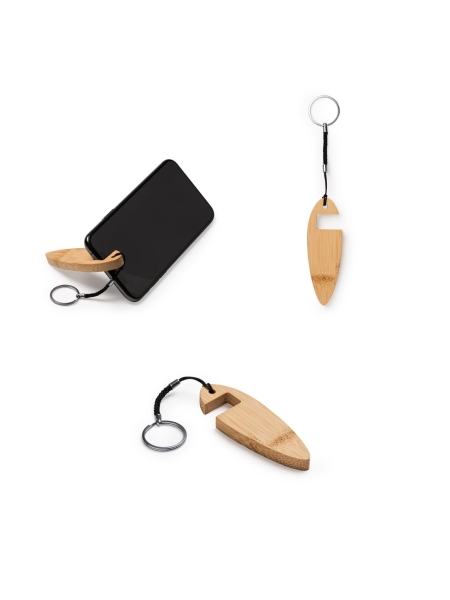 Portachiavi portacellulare In Bamboo Nina personalizzabile