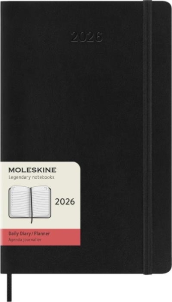 Agenda giornaliera 12 mesi con copertina morbida Moleskine