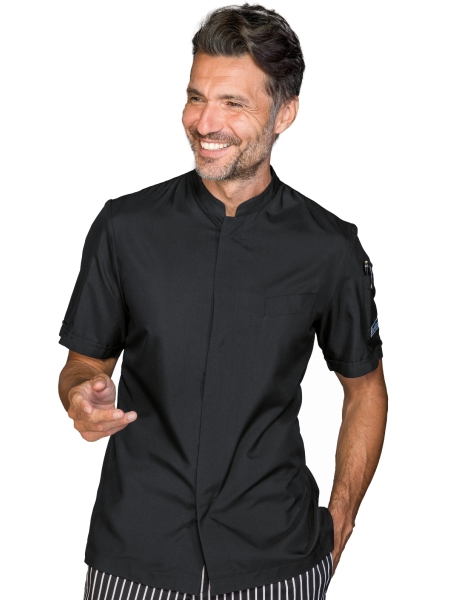 giacca-da-chef-unisex-manica-corta-in-poliestere-personalizzata-isacco-bradford-nero.jpg