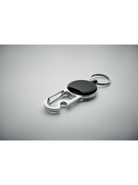 Portachiavi apribottiglie retrattile in ABS personalizzabile Pulric