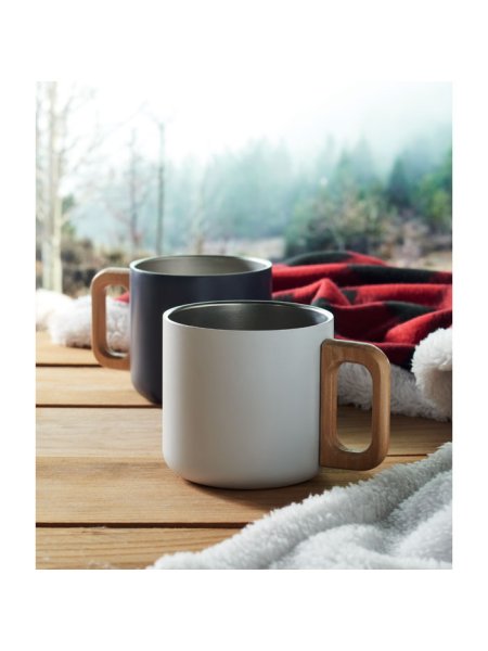 Tazza doppio strato da 350 ml in acciaio inox riciclato