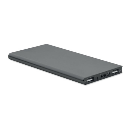 Power bank in alluminio riciclato personalizzabile Powerflat8C 8000 mAh