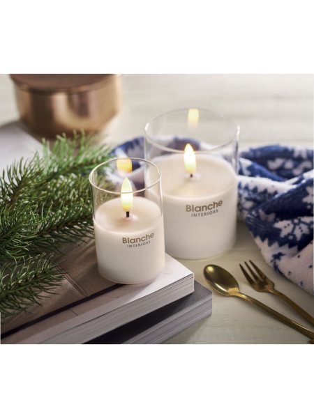 Candela Led cera personalizzabile