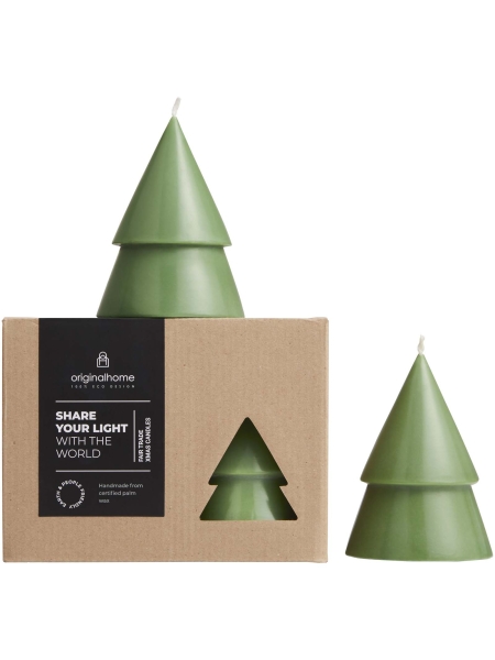 Candela a forma di albero di Natale Matcha - formato medio Original Home
